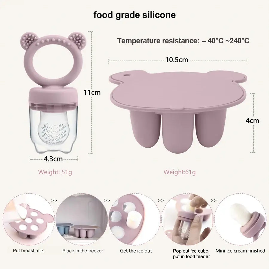 CoolPops™ Baby: Silicone Ice Cream Mold & Maker